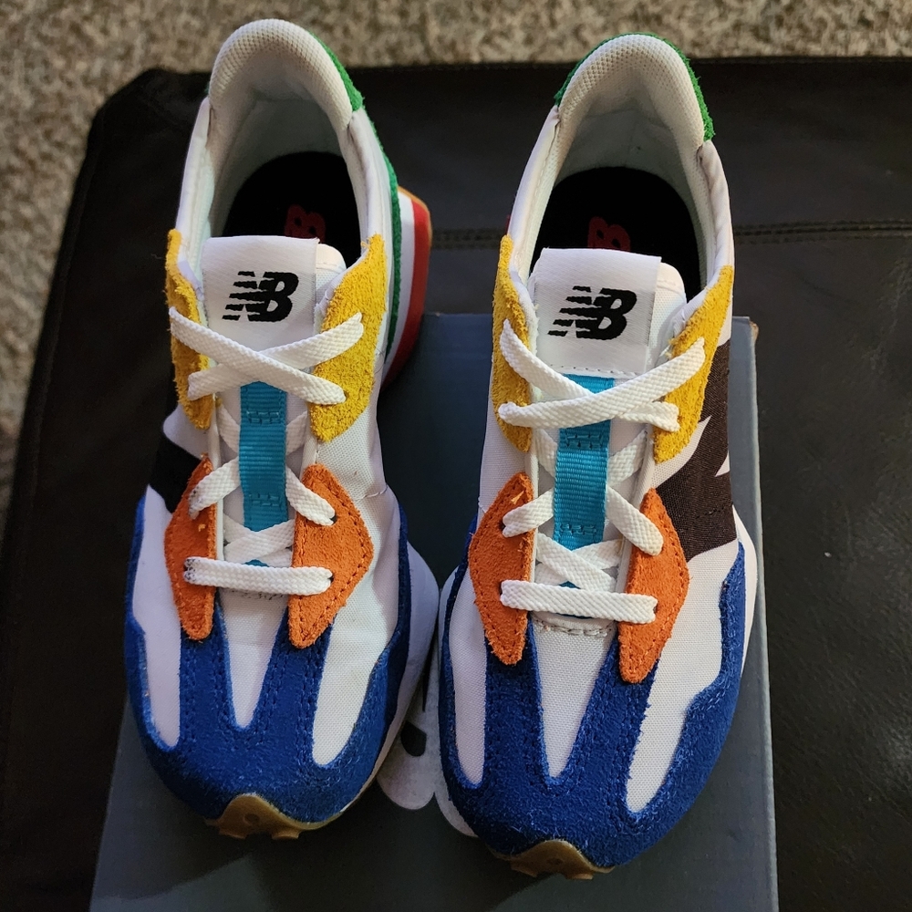 New Balance Kids Multicolor Blue White Orange Yellow Sneakers
